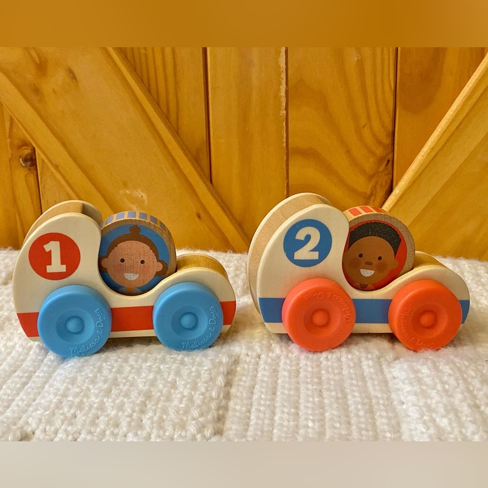 Melissa & Doug GO Tots Wooden Race Cars